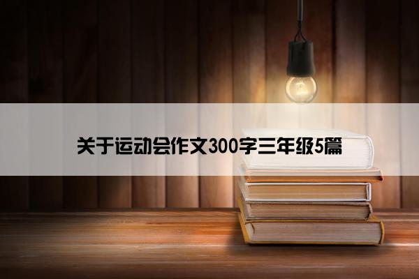 关于运动会作文300字三年级5篇